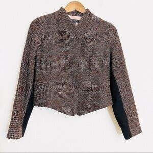 Ann Taylor Tweed Moto Jacket Size 4P
